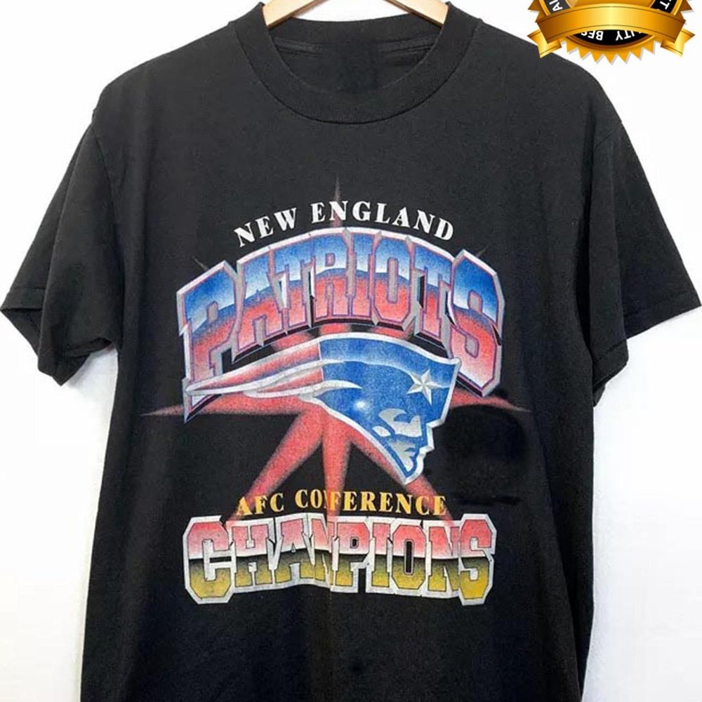 Vintage NFL New England Patriots Shirt, AFC Conference Champions Shirt, Graphic